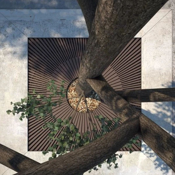 Square Corten Tree Grates Square Corten Tree Grates